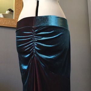 Size M Superbootie Teal/Burg Mermaid Skirt